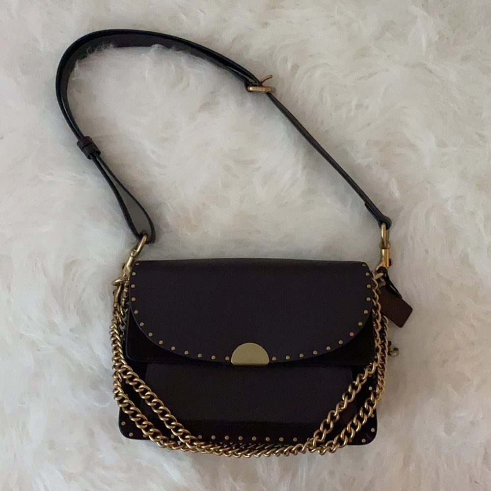 Coach Dreamer Shoulder Bag With Rivets - Picture 4 of 13